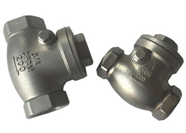 Китай Привинченный СС316 и СС304 задерживающий клапан, задерживающий клапан качания литой стали поставщик